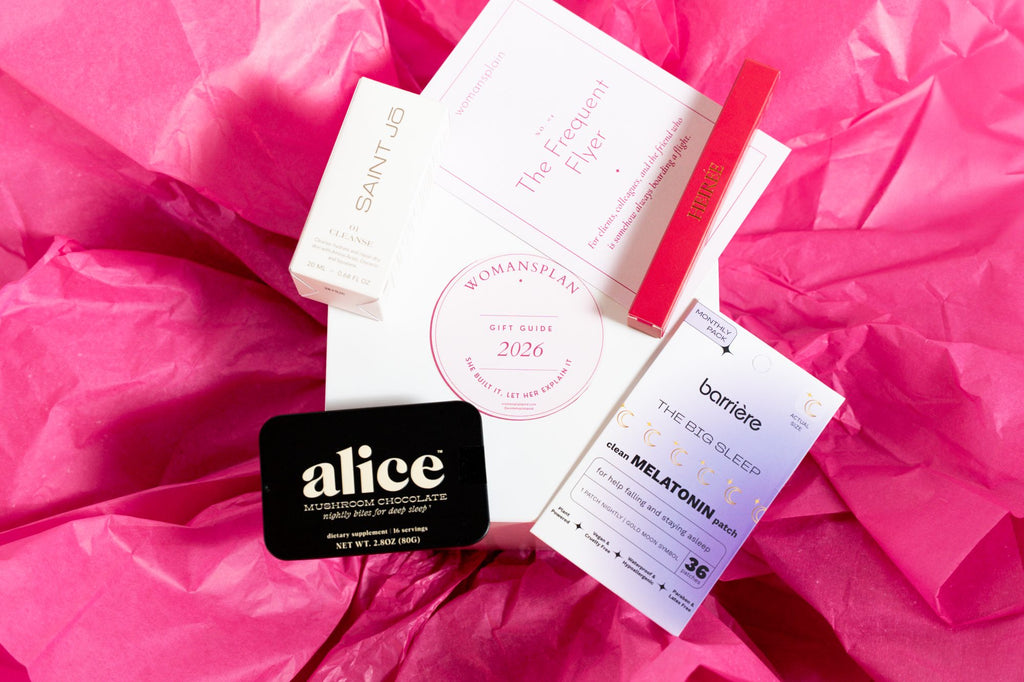 The Frequent Flyer gift box, open