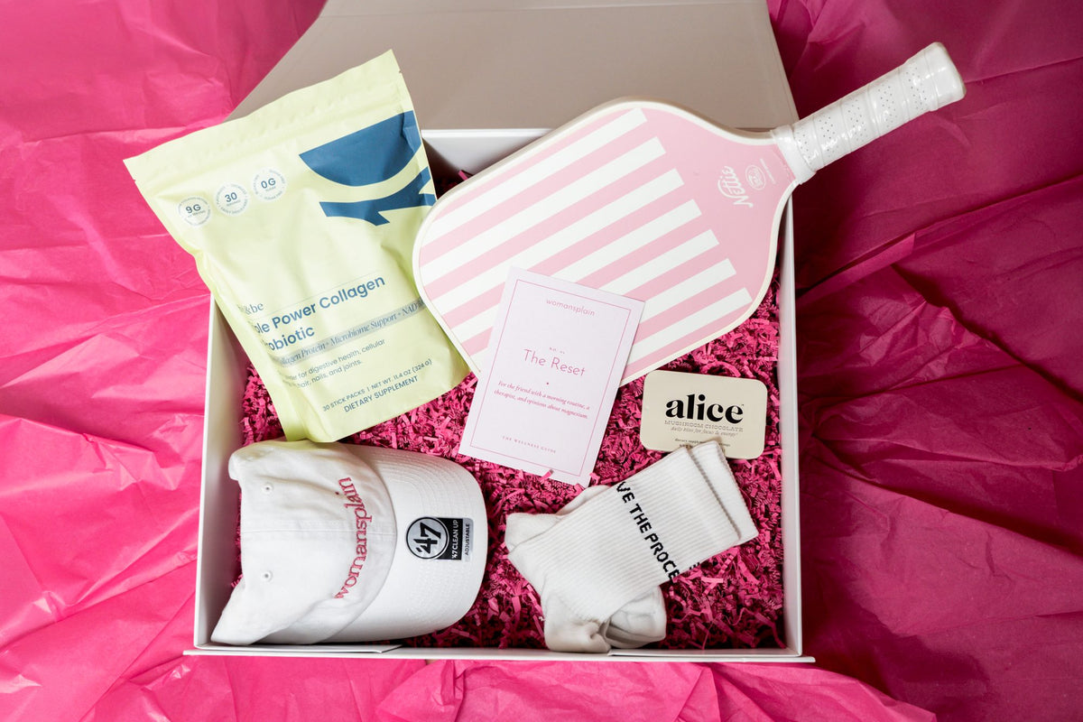 The Reset gift box, open